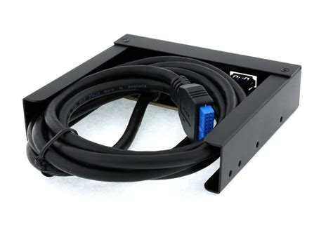 Rosewill Usb 3 0 Front Panel Hub 2 Ports With 20 Pin Connector 3 5 Bay Aluminum Frame Model