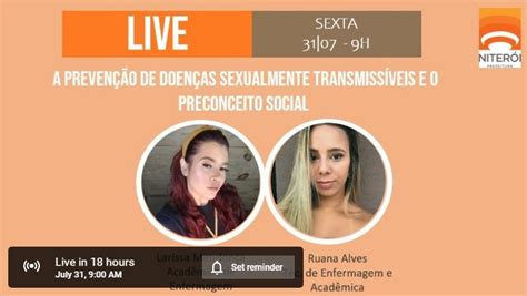 Nacional Live sobre doenças sexualmente transmissíveis e preconceito