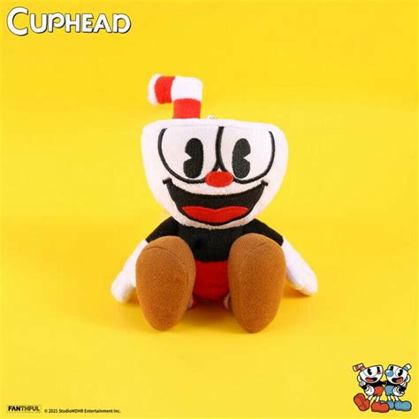 Cuphead Mschalice Plush Pendant Keychain 15cm Doll Collectibles T