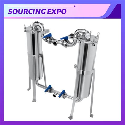 Food Industry Hygienic Stainless Steel Duplex Filter Housing For Water