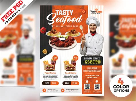 Restaurant Flyer Templates Free Psd