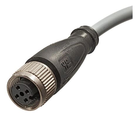 Cabo Sensor Conector M12 Reto Fêmea 4 Pinos 4 Fios 2 Metros B2B SENSORES