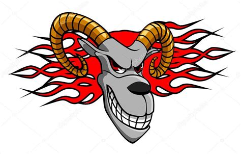 Angry goat Stock Vector Image by ©Seamartini #7229398