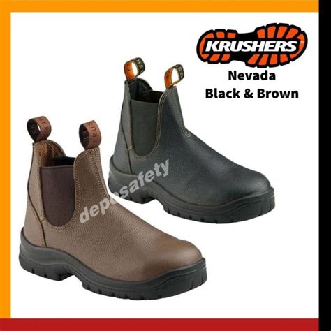 Sepatu Safety Krushers Nevada Black Dan Brown Sepatu Kerja Safety