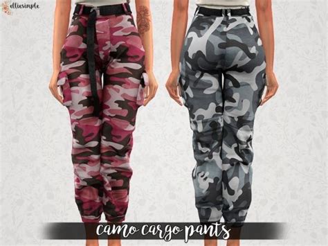 Sims 4 Camo Cargo Pants