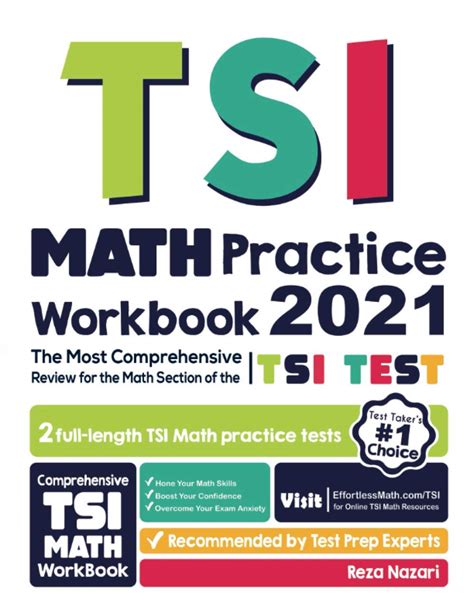 Tsi Math Practice Workbook The Most Comprehensive Review For The Math