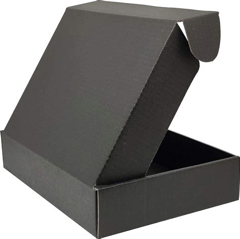 Shipping Boxes Cardboard Corrugated Box Mailers Packaging Black Pack Of