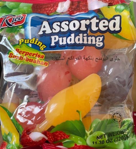 Assorted pudding