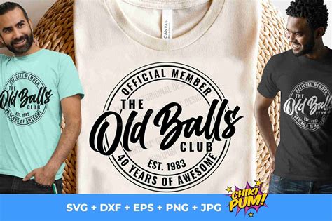 Official Member The Old Balls Club Svg Years Of Awesome T Shirt