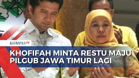 Masih Bersama Emil Dardak Khofifah Minta Izin Maju Pilgub Jawa Timur