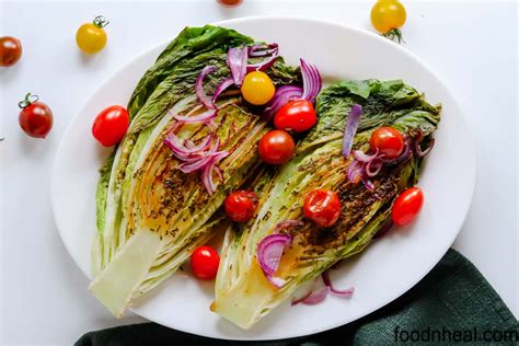 Quick pan seared romaine salad - FOODHEAL