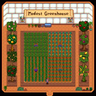 Ellie S Ideal Greenhouse Stardew Valley Stardew Valley Layout