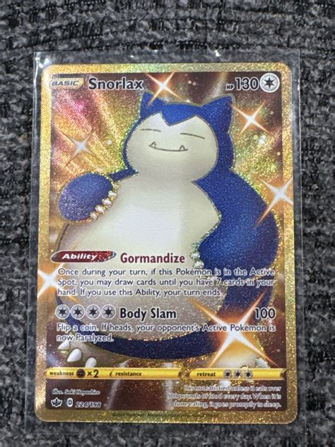 Pokémon TCG Snorlax Sword Shield Chilling Reign 224 198 Holo Secret