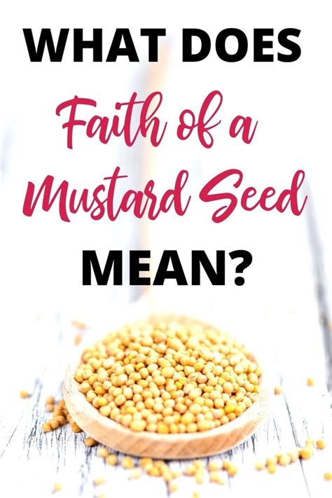 4 Ways To Obtain Faith Of A Mustard Seed Mustard Seed Parable