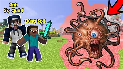 QUỶ 1 MẮT ÁM NHÀ BÉ NOOB TRONG MINECRAFT BQTHANH TIÊU DIỆT QUỶ 1 MẮT