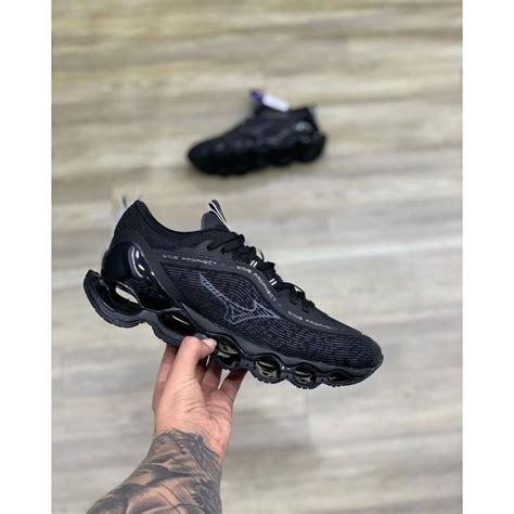 Mizuno Prophecy 13 Preto - Tênis Mizuno Wave Prophecy 13 Preto Vietnã - Escorrega o Preço