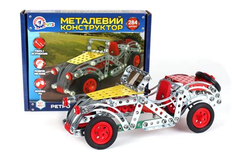 TechnoK Klocki konstrukcyjne metalowe Retro samochód 284el 4821