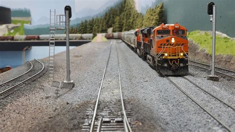 Model Railroad Full Mainline Cab Ride Ho Scale Bnsf Marias Pass Youtube