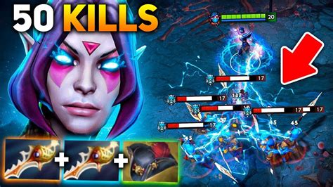 Templar Assassin X2 Divine Rapier One Shot Late Game 50 Kills Dota 2