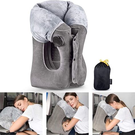 Amazon Inflatable Travel Pillow Upgraded Airplane Pillow Head And