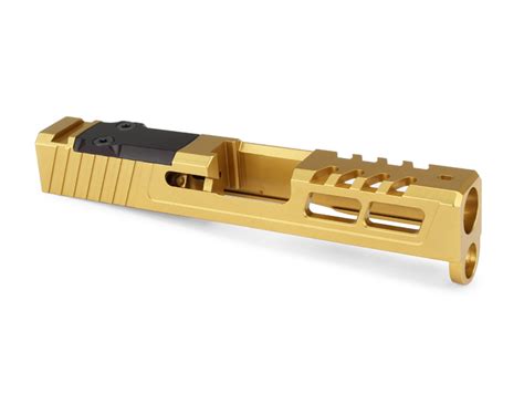 Zps 2 Slide For Glock 43 43x Tin Gold Zaffiri Precision