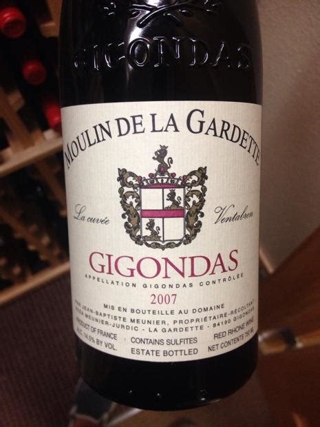 2007 Moulin de la Gardette Gigondas La Cuvée Tradition France Rhône