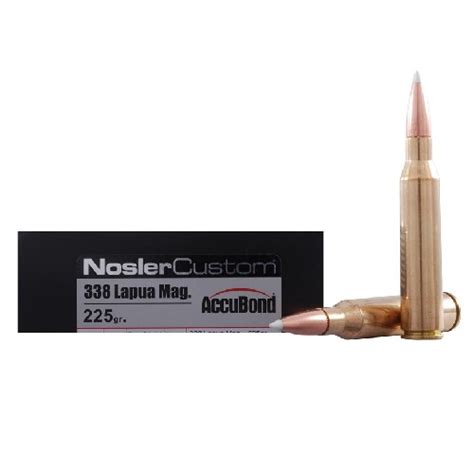 AMMO 338 LAPUA ACCUBOND 225gr X 20 Brothers Arms