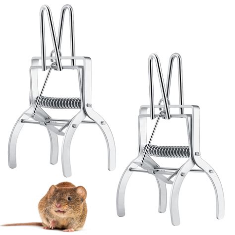 Kittmip 2 Pack Mole Traps for Lawns, Galvanized Iron Scissor Mole Traps ...