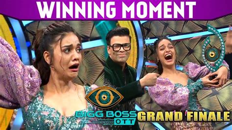 Bigg Boss Ott Grand Finale Divya Agarwal Winning Moments Wins Trophy