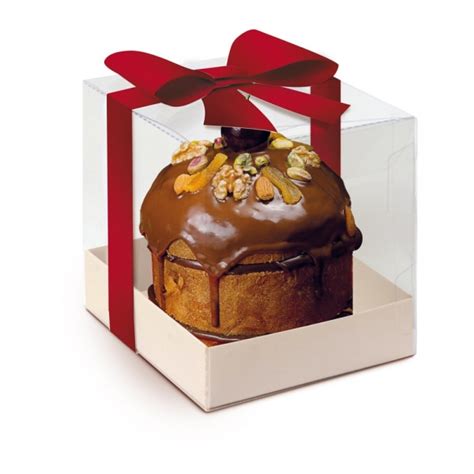 Caixa Para Panettone Acetato 10 Unidades Natal Party Bite