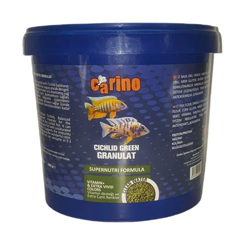 Carino Cichlid Green Granulat Ciklet Bal K Yemi Kg