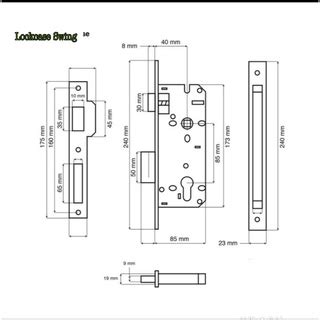 Jual KUNCI PINTU DEKKSON Body Kunci Swing MTS RL DL 8485 SSS DEKKSON