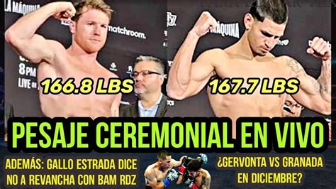 EN VIVO Canelo Vs Berlanga Pesaje Ceremonial Y Cara A Cara YouTube