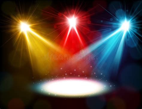 Colorful Spotlight Background Stock Vector Illustration Of Nightlife