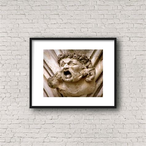 Gargoyle Photo Art, Salisbury Cathedral, Gothic Sculpture Photo ...