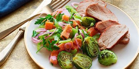 BBQ Pork With Sweet Potato Salad Recipe