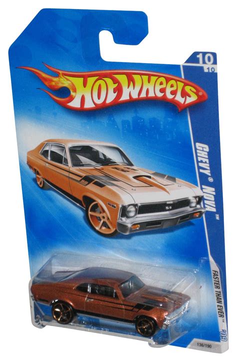 Hot Wheels Faster Than Ever 09 Copper Chevy Nova Toy Car 136 190