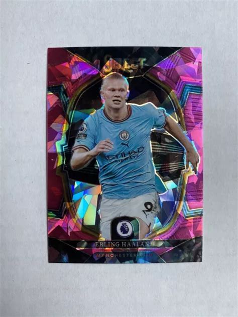 Panini Select Epl Erling Haaland Glace Craqu E Rose Manchester