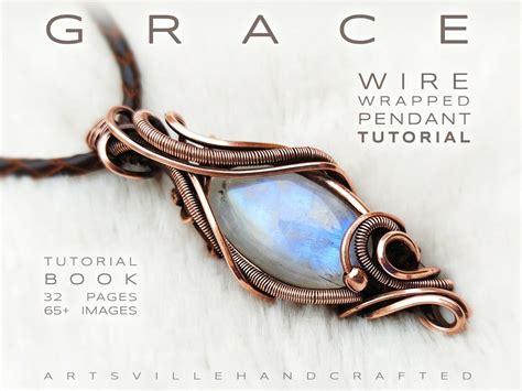 Wire Wrapping Tutorial Book Learn Gemstone Wrapped Pendant Jewelry