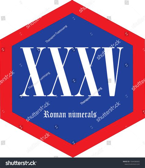 Vector Illustration Of A Roman Numerals Royalty Free Stock Vector