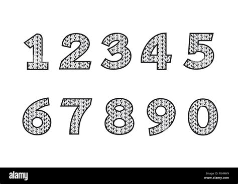 Numbers Set Illustration Stock Vector Image And Art Alamy