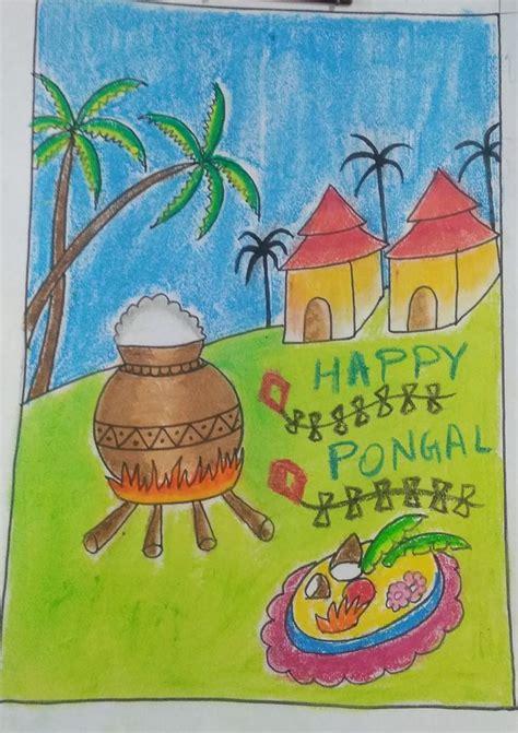 Happy Pongal Drawing | DIY Creative Crafts