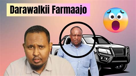 Xagee Ku Dambeyay Darawalkii MD Farmaajo Gaarigii YouTube