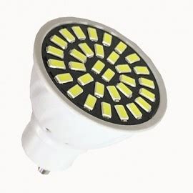 6W GU10 LED Spotlight 32 SMD 5733 500 700 Lm Warm White Cool White AC