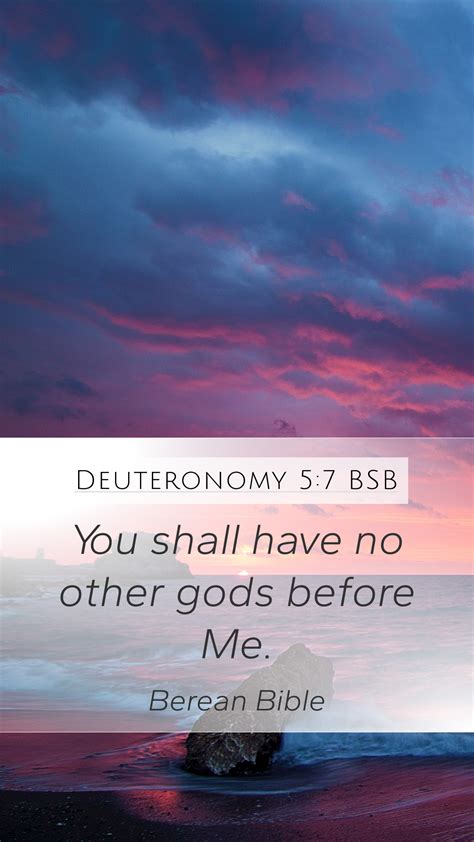 Deuteronomy 5 7 BSB Mobile Phone Wallpaper You Shall Have No Other