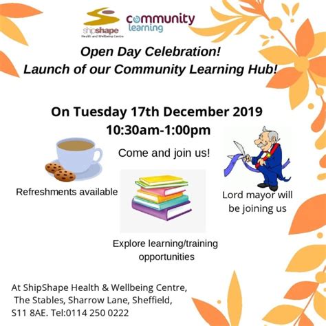 Open Day Community Learning Hub Central Sheffield