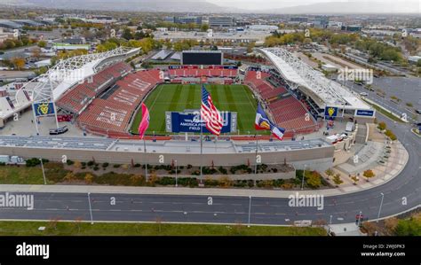 Aerial View Of America First Field Home Of Major Leauge Soccer Club