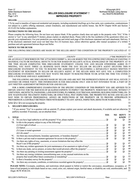 Washington State Form 17 Pdf Fill Out And Sign Online Dochub