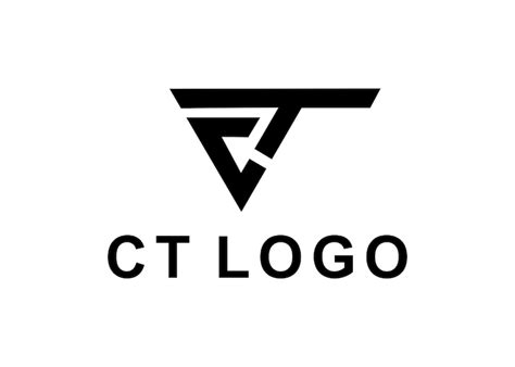 premium vector ct logo design vector illustration