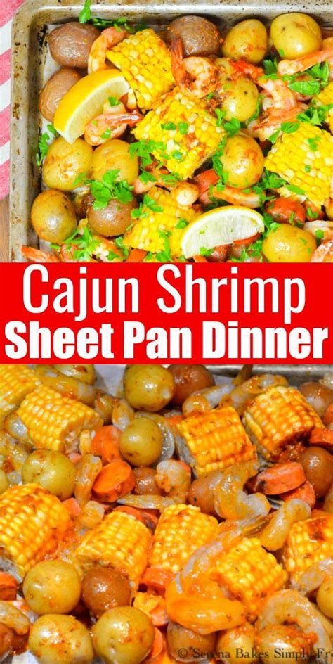 Cajun Shrimp Sausage Sheet Pan Dinner Shrimp Recipes For Dinner